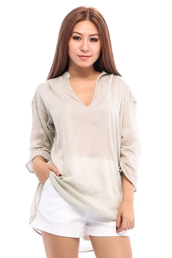 lazada-so-mi-nu-theu-nguc-shirt-zara-xam-xanh