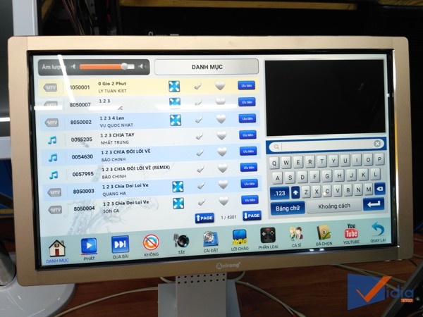 Màn hình cảm ứng Android hát Karaoke Arirang AR-3600WTK