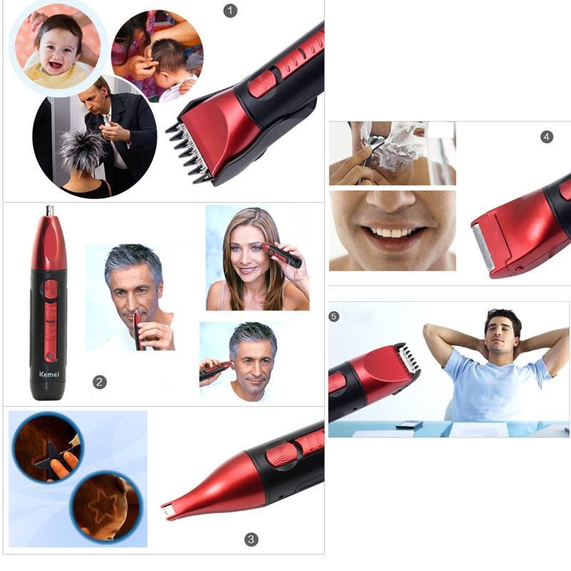Tông Đơ Cắt Tóc Cạo Râu Không Dây 5 Trong 1 Model Ichibai