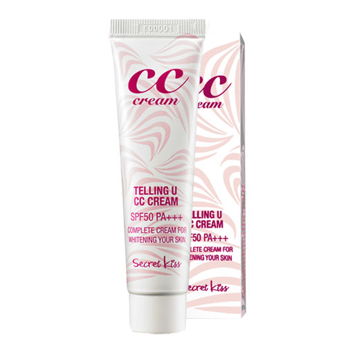Kem CC Cream hiệu chỉnh tông màu da Secret Kiss Telling U CC Cream SPF50+ PA+++ 30ml
