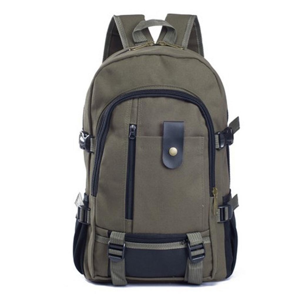 Amart Canvas Men′s Backpacks Outdoor Men Bags Casual Backpack(Khaki) - intl
