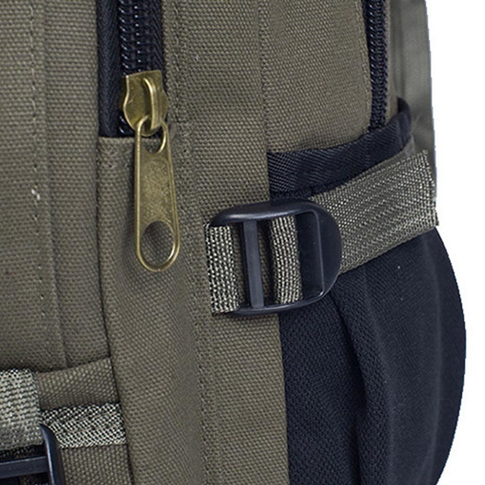 Amart Canvas Men′s Backpacks Outdoor Men Bags Casual Backpack(Khaki) - intl