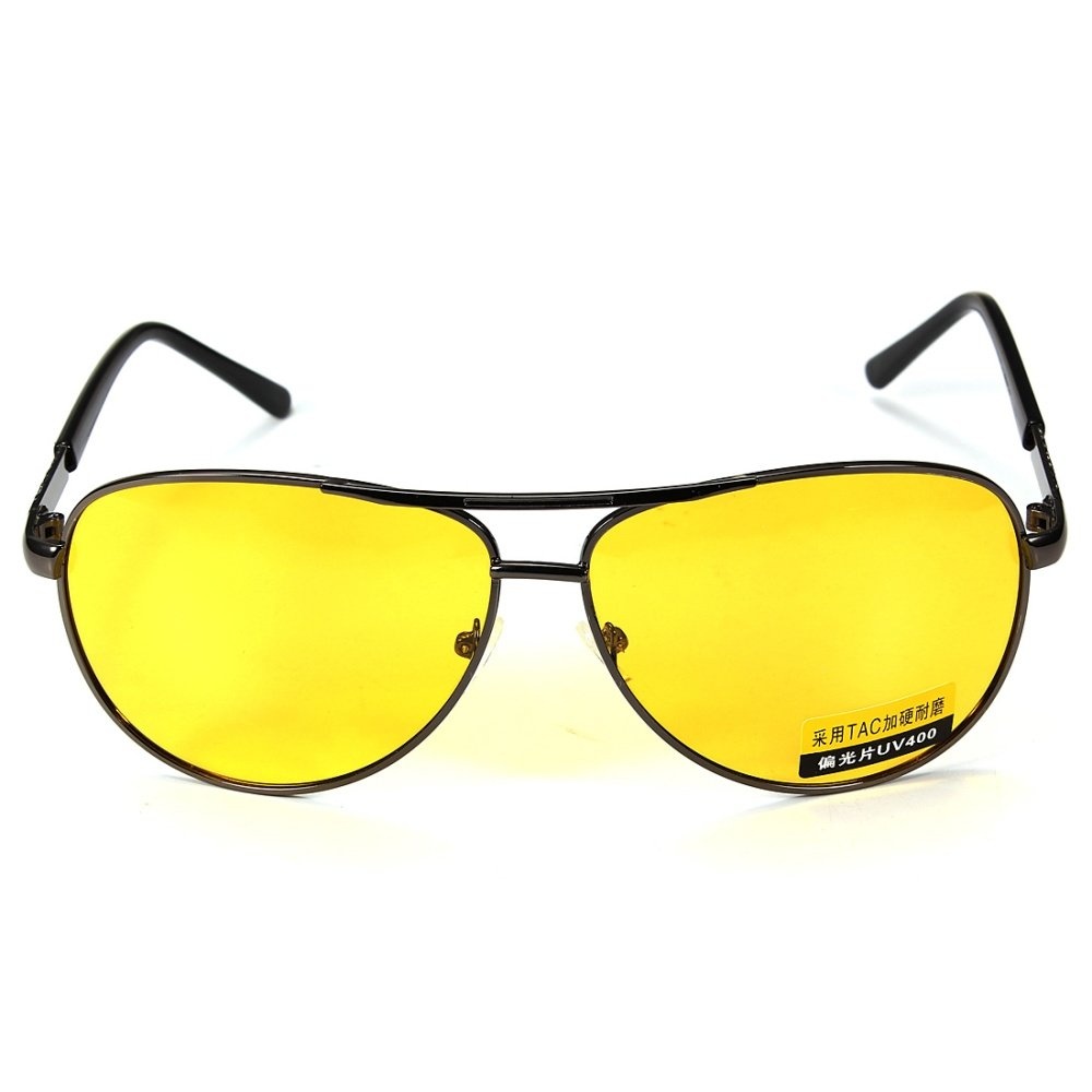 2Pcs Fashion UV400 Polarized Anti-Glare Night Car Driving Men Eyeglasses Sunglasses - intl