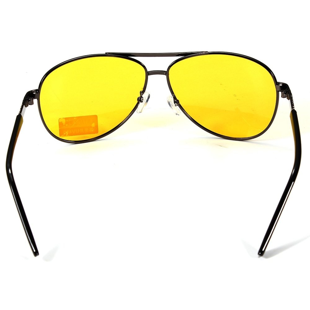 2Pcs Fashion UV400 Polarized Anti-Glare Night Car Driving Men Eyeglasses Sunglasses - intl