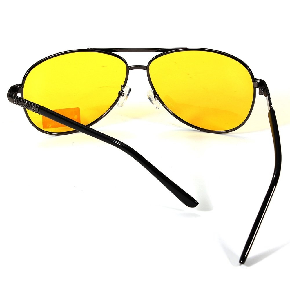 2Pcs Fashion UV400 Polarized Anti-Glare Night Car Driving Men Eyeglasses Sunglasses - intl
