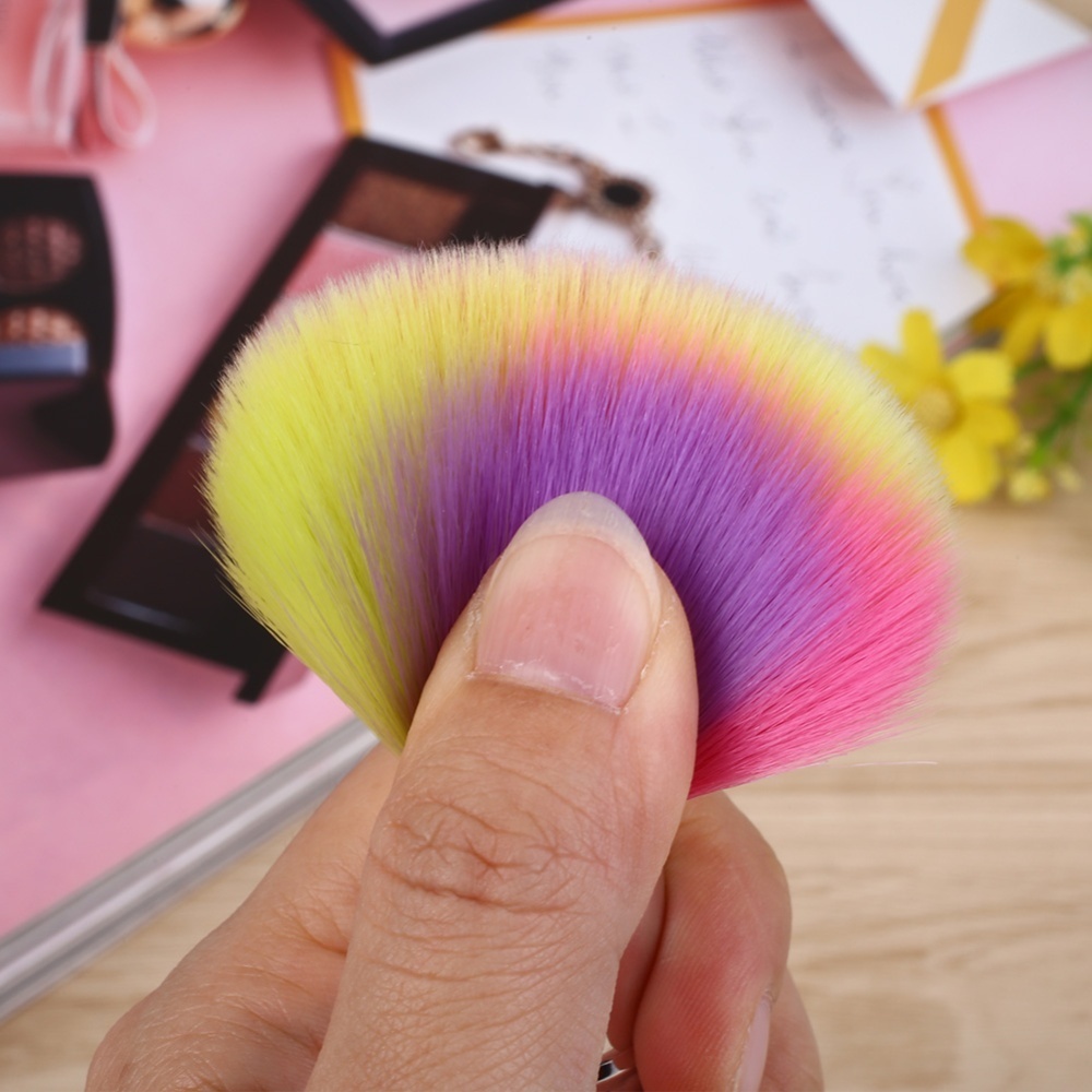 10pcs Makeup Rainbow Powder Eyeshadow Cosmetic Brush Set Portable Brushes - intl