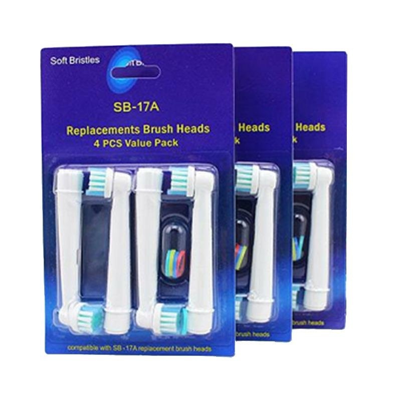Soft 12x Precision Electric Toothbrush Heads Replacement For BraunOral B SB-17A