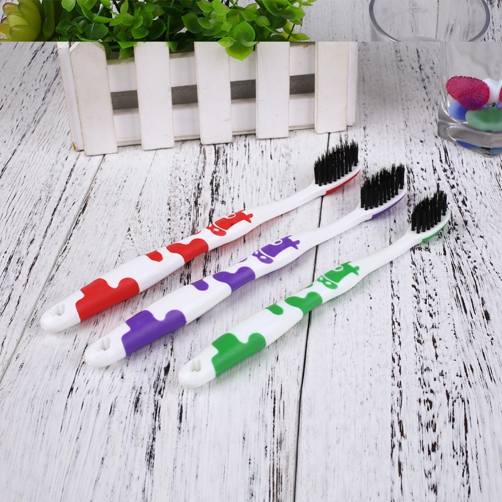 3Pcs Bamboo Charcoal Nano Tooth Brush Ultra Soft Toothbrush Friendly Oral Dental - intl