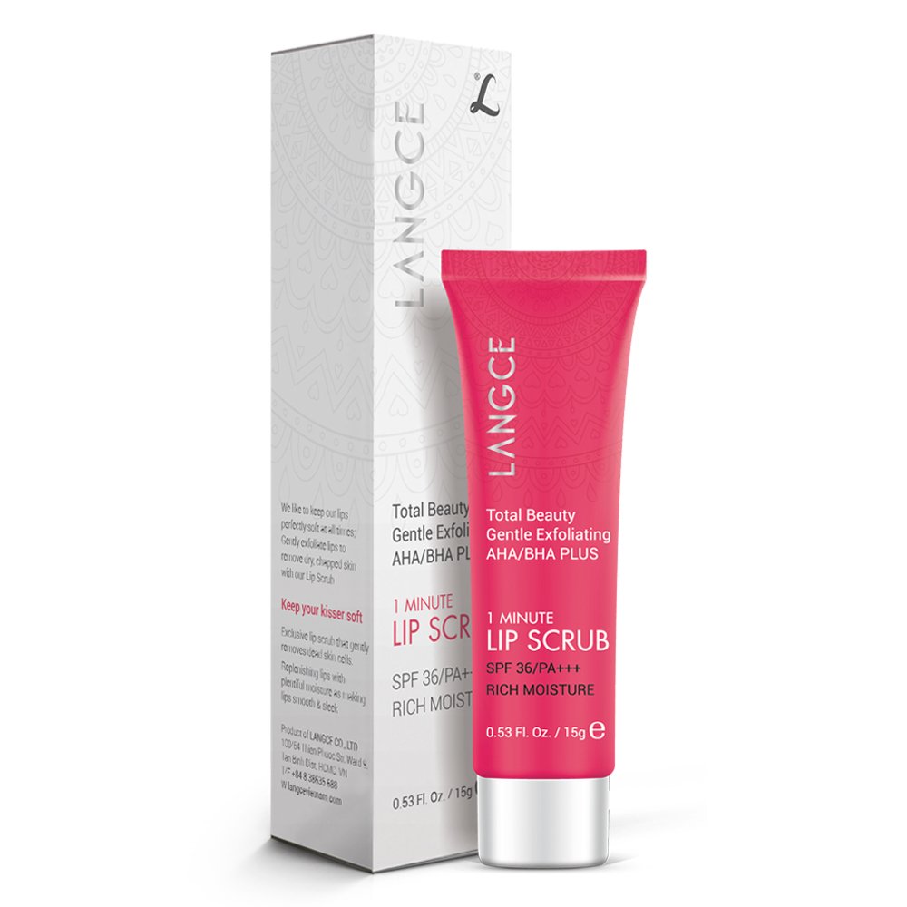 Tẩy Tế Bào Chết Môi AHA/BHA+ 15g TẶNG Gel Gội Sạch Vẩy Nấm, Gàu Hết Ngứa Da Đầu 100ml LANGCE dành cho nam