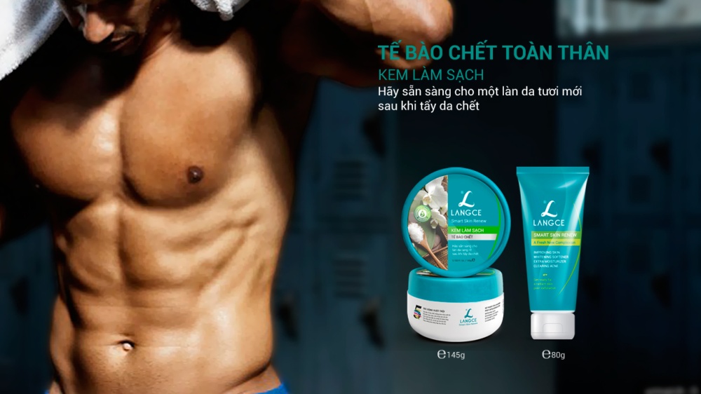 Collagen Trắng Da Toàn Thân 7 Ngày 250g TẶNG Tẩy Tế Bào Chết Toàn Thân 80g LANGCE dành cho nam