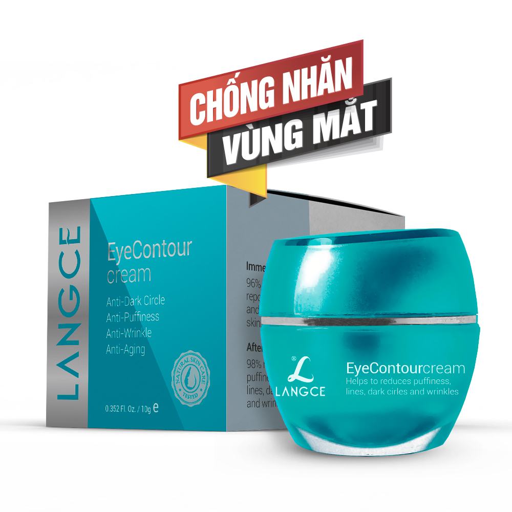 Kem Trị Thâm Quầng Mắt, Bọng Mắt, Chống Nhăn 12g TẶNG Gel Vệ Sinh 100ml LANGCE dành cho nam