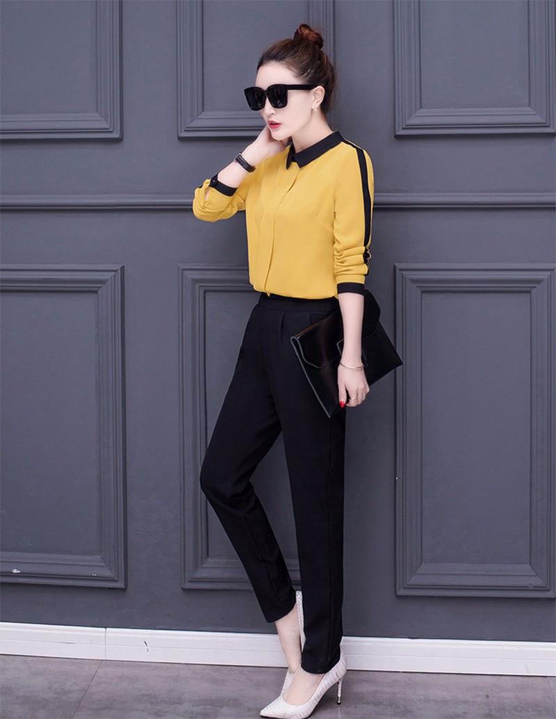 Áo sơ mi cổ peterpan tay lửng AO005
