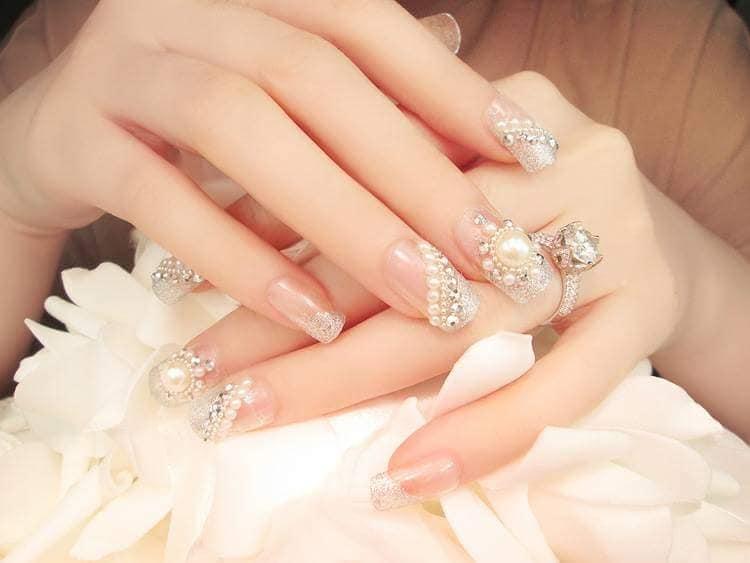 Hộp 24 Móng Tay Giả Nail Giả Móng Giả A16 ( Keo Sẵn Sau Các Ngón Tay )