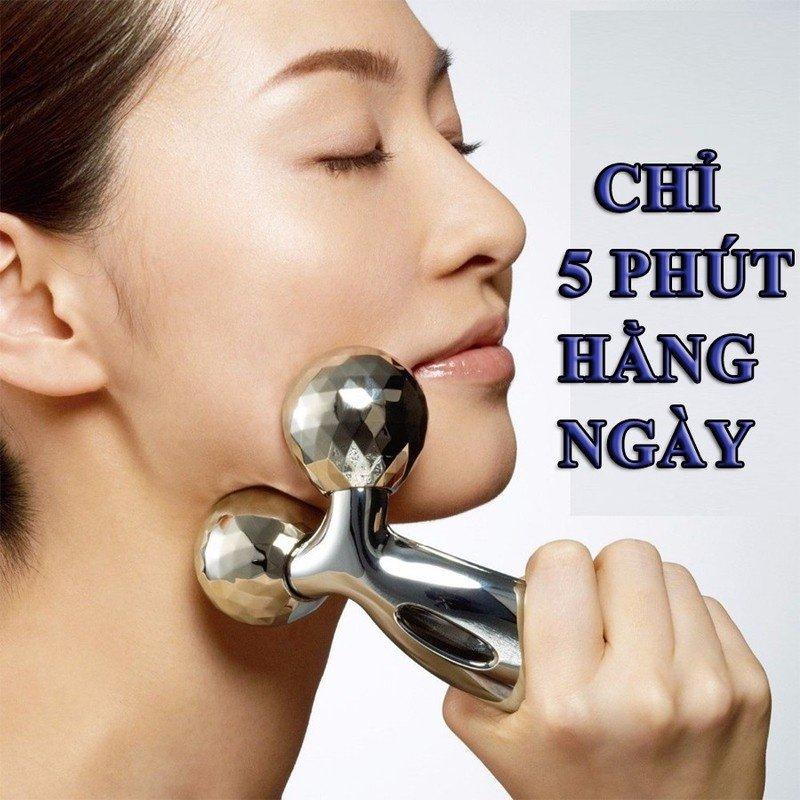 [Hcm]Cây Lăn Massage Mặt 3D (Lớn)