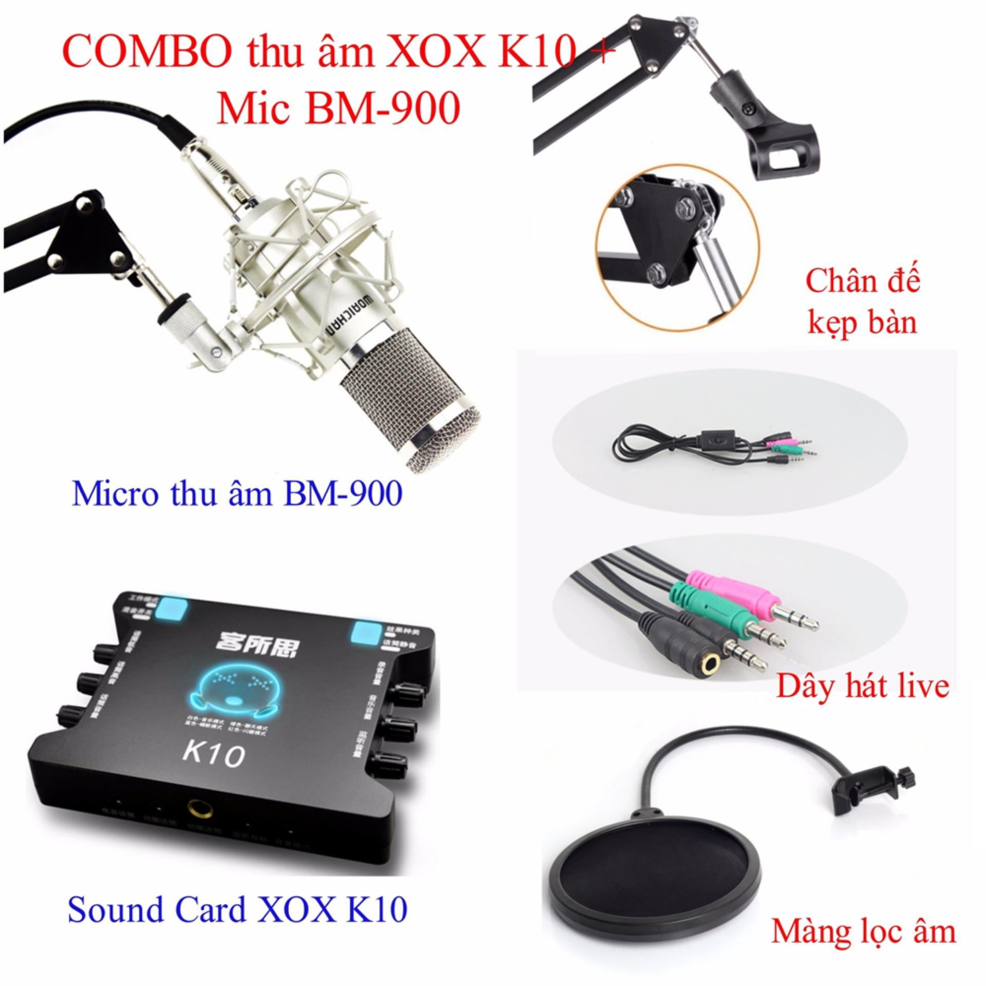 Combo bộ hát phòng thu karaoke live stream BM900/KS108 chuyên nghiệp