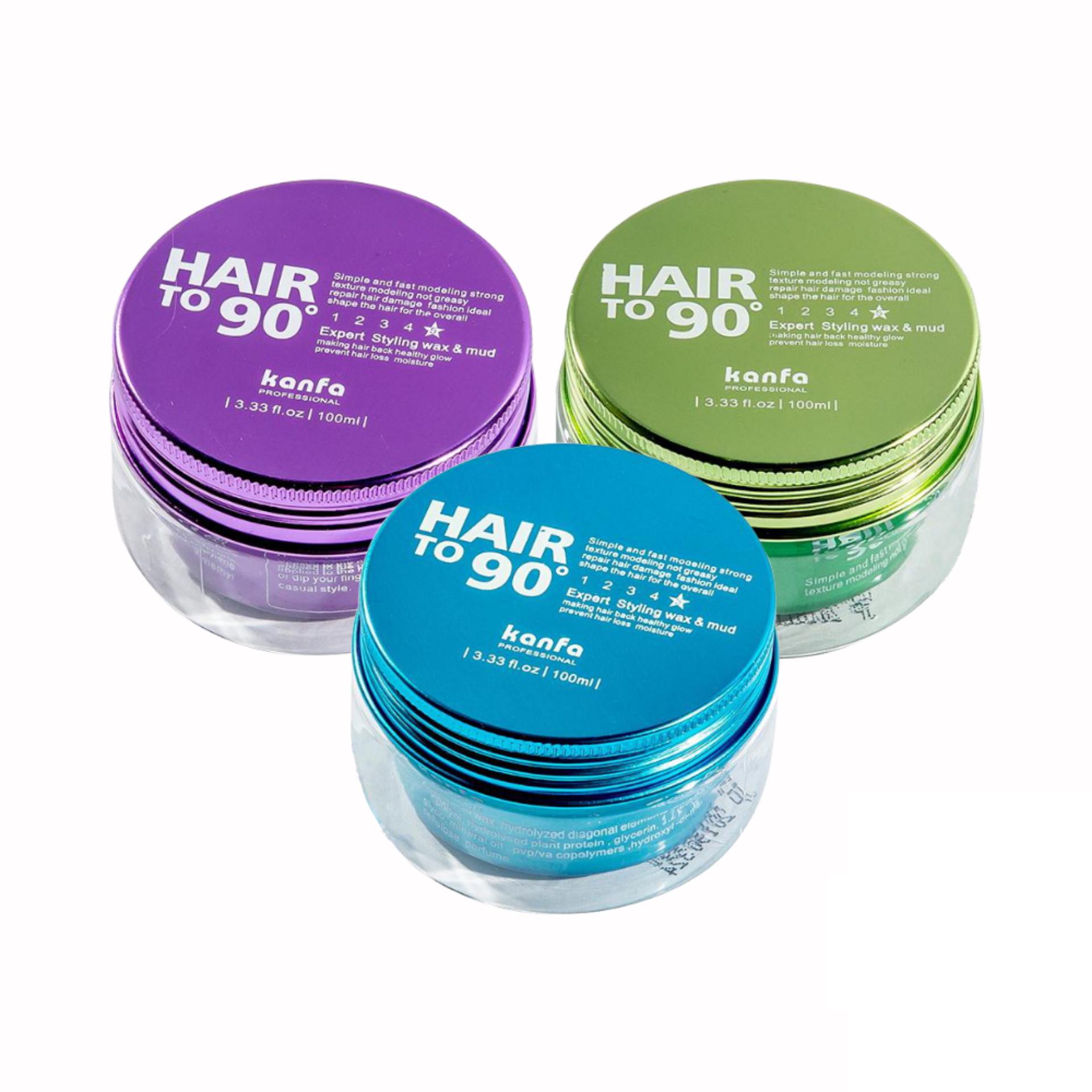 Sáp vuốt Tóc Kanfa Hair To 90 Wax đặc trị những mái tóc mỏng khó giữ nếp