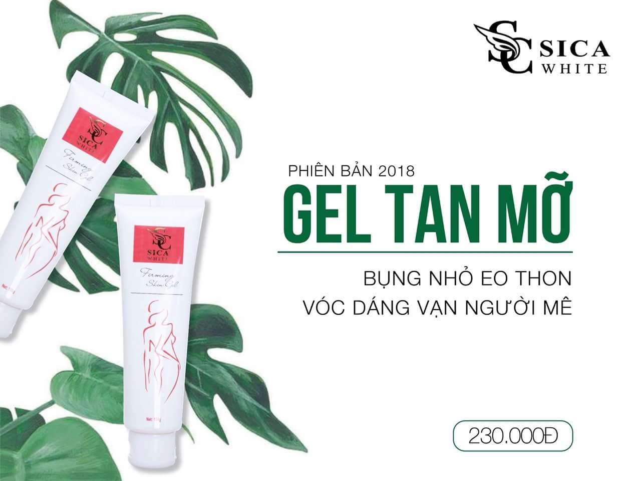 Gel Tan Mỡ Bụng Slimming Gel Sica White