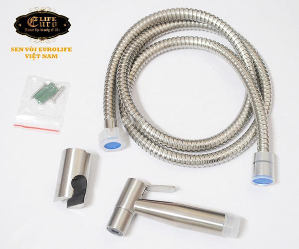 Bộ tay xịt vệ sinh Inox SUS 304 Eurolife EL-X05.jpg