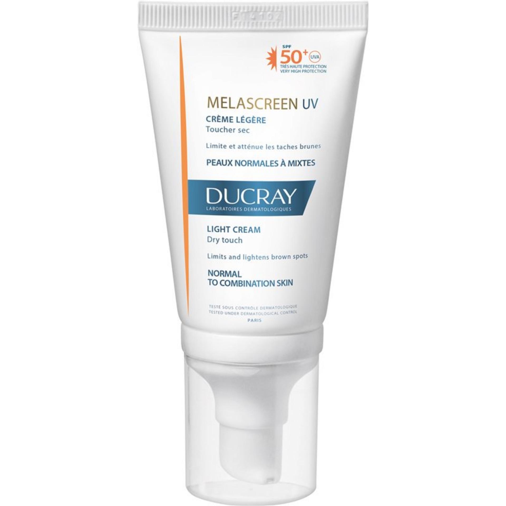 Ducray Kem Chống Nắng Giảm Đốm Nâu Và Chống Lão Hoá Melascreen Uv Light Cream Spf50+ 40Ml