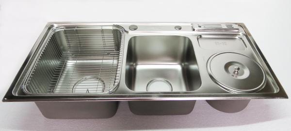 Chậu rửa chén Inox 2 hộc một hố rác Eurolife EL-C4-42.jpg