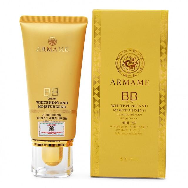 Kem Nền Armame Bb Cream Whitening And Moisturizing Hàn Quốc 45Ml (Hộp Vàng)