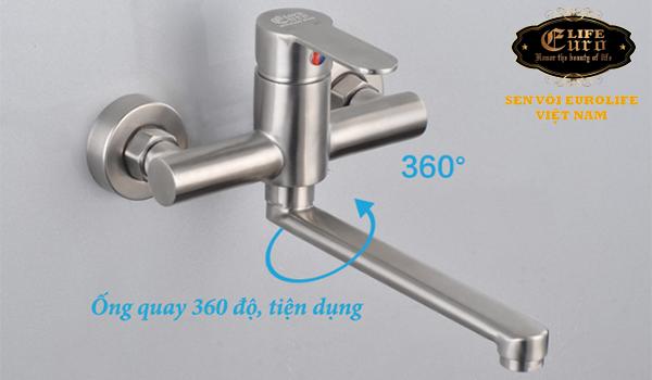 Vòi rửa chén nóng lạnh âm tường Inox SUS 304 Eurolife EL-1304-15.jpg