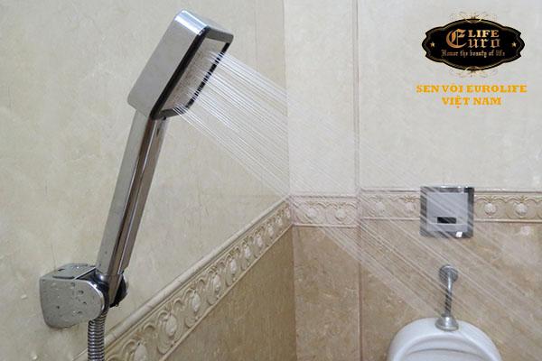 Bộ tay dây sen siêu tăng áp 1 chế độ nước chảy Eurolife EL-113SH-1.jpg