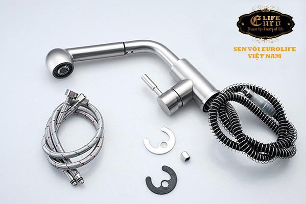 Vòi rửa chén nóng lạnh tay kéo Inox SUS 304 Eurolife EL-T010 -2.jpg