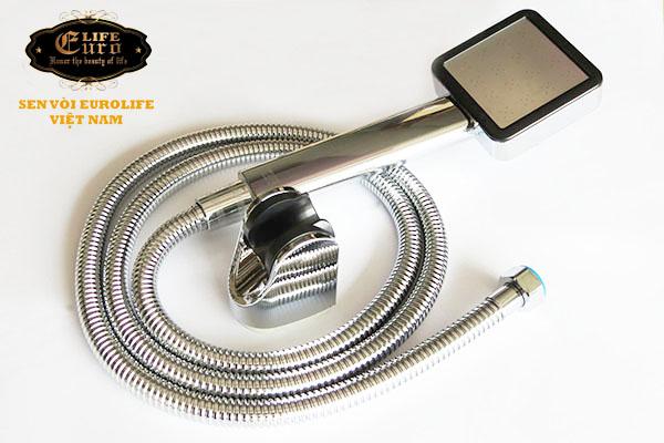 Bộ tay dây sen siêu tăng áp 1 chế độ nước chảy Eurolife EL-113SH-5.jpg