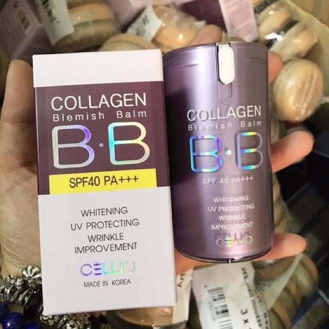 [Hcm]Kem Bb Cream Collagen Cellio Chống Nắng Trắng Da