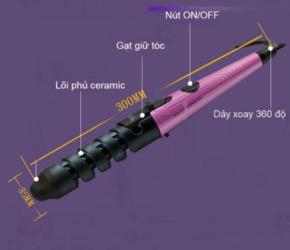 Máy Uốn Tóc Xoắn Ốc shinon Sh-8972