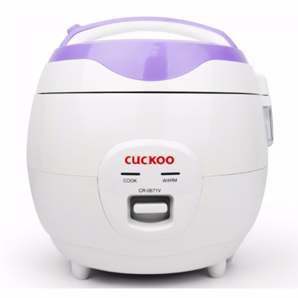 Nồi cơm điện Cuckoo CR-0671V 1.08L (trắng phối tím)