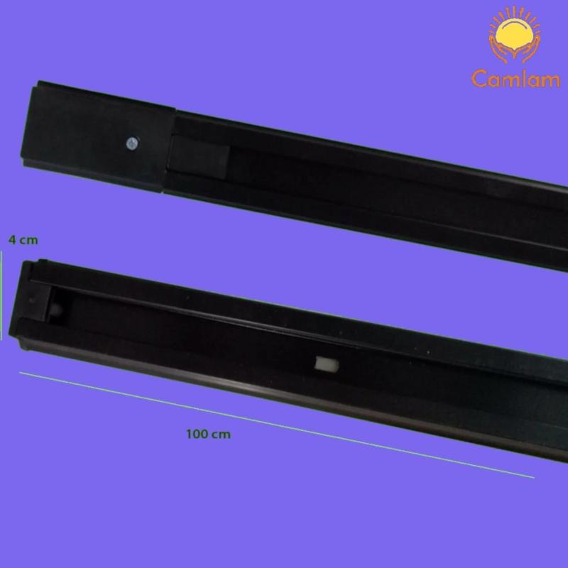 Bảng giá Bộ 2 thanh ray đèn rọi 1 mét đen