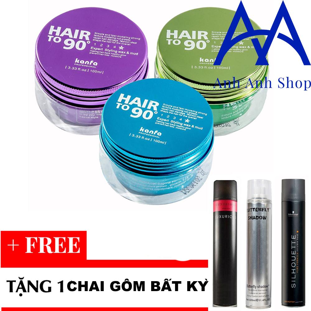 Sáp Vuốt Tóc Kanfa Hair To 90 Wax + Tặng 1 Chai Gôm Bất Kỳ