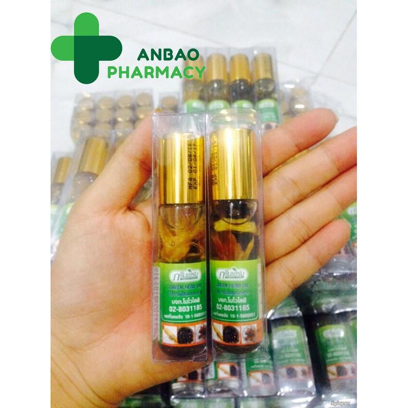 [Hcm]Combo 2 Chai Dầu Gió Thảo Dược Sâm Thái Lan 10Ml Màu Xanh Lá