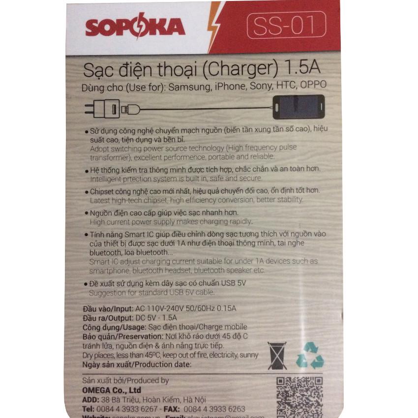 Thông tin cốc sạc điện thoại SOPOKA SS-01.jpg