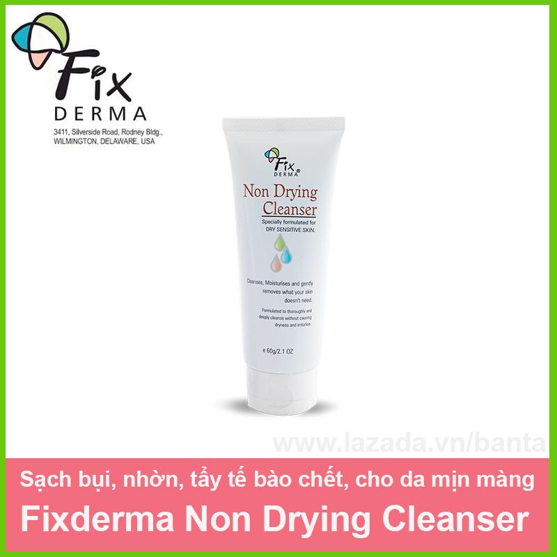 Sửa Rữa Mặt Sạch Bụi Nhờn Tẩy Tế Bào Chết Cho Da Mịn Màng Fixderma Non Drying Cleanser 60G