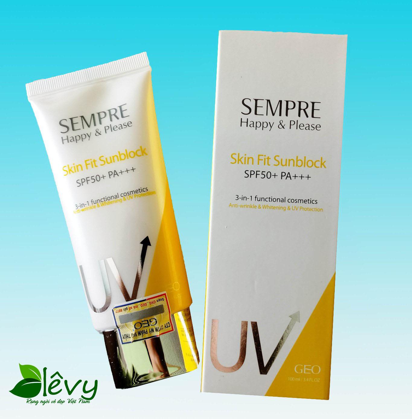 Kem Chống Nắng Uv Geo Sempre Spf50+ Pa+++