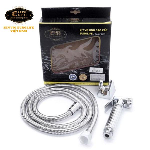 Bộ tay xịt vệ sinh bằng đồng Eurolife EL-X02-3.jpg