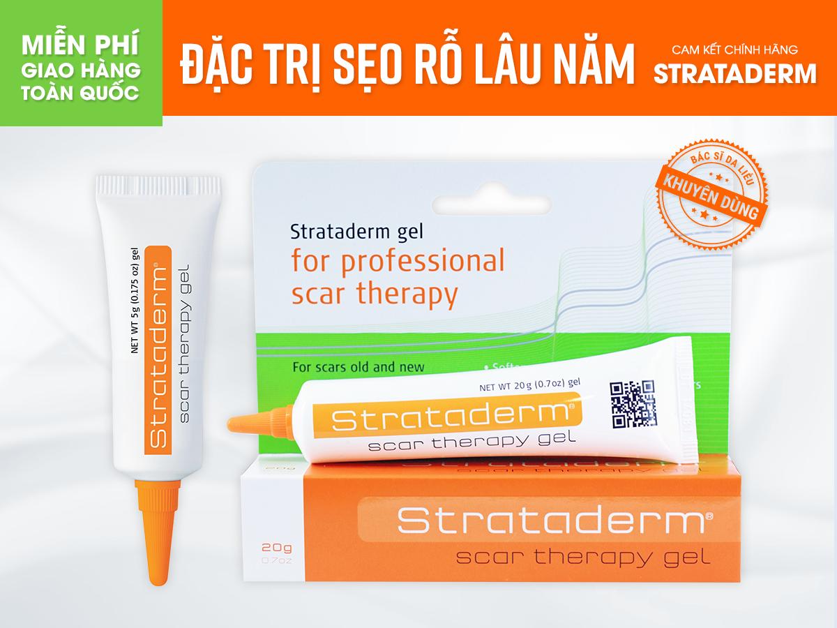 [Hcm]Gel Trị Sẹo Strataderm Màu Cam Tuýp 10G