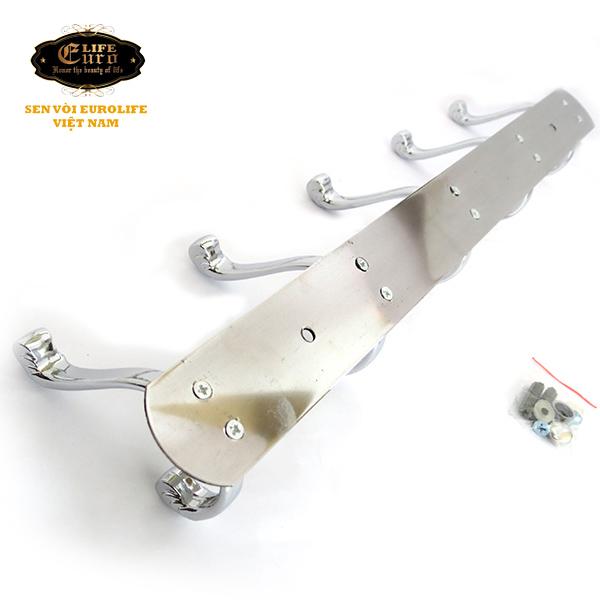 Móc treo áo 5 chấu hoa văn Inox Eurolife EL-M2 -1.jpg