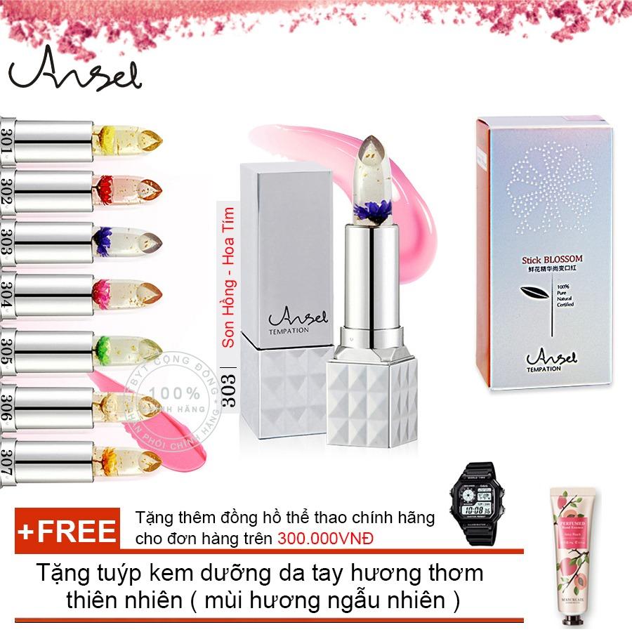 Son Thạch Ướp Hoa Cao Cấp Arsel+ Tặng Tuýp Kem Dưỡng Da Tay Hương Thơm Thiên Nhiên ( Đơn Hàng Mỹ Phẩm Trên 300K Tặng Thêm 1 Đồng Hồ Thể Thao Như Quảng Cáo )