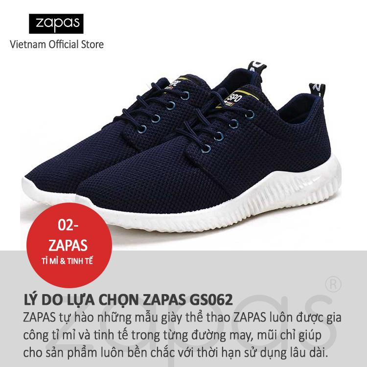 Giày Sneaker Thời Trang Nam Zapas – GS062 ( Xanh ) - Hãng Phân Phối Chính Thức