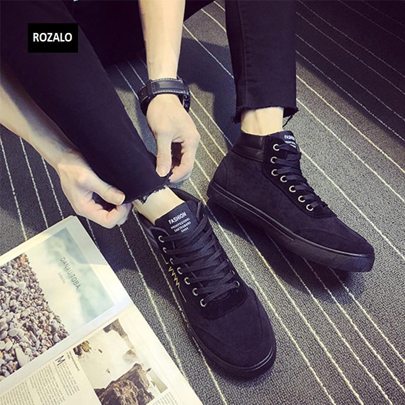 Giày vải casual nam cổ cao Rozalo RM55709 12.png