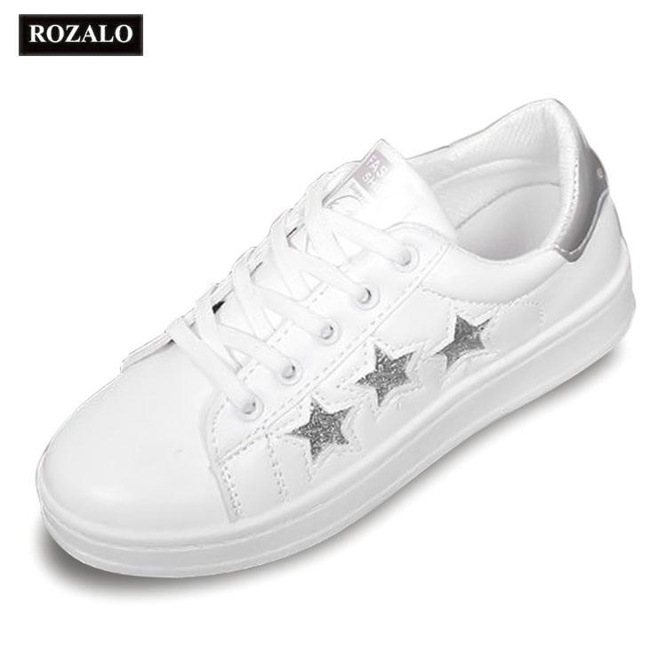 Giày thể thao thời trang nữ ROZALO RW77403WB - Sao Bạc