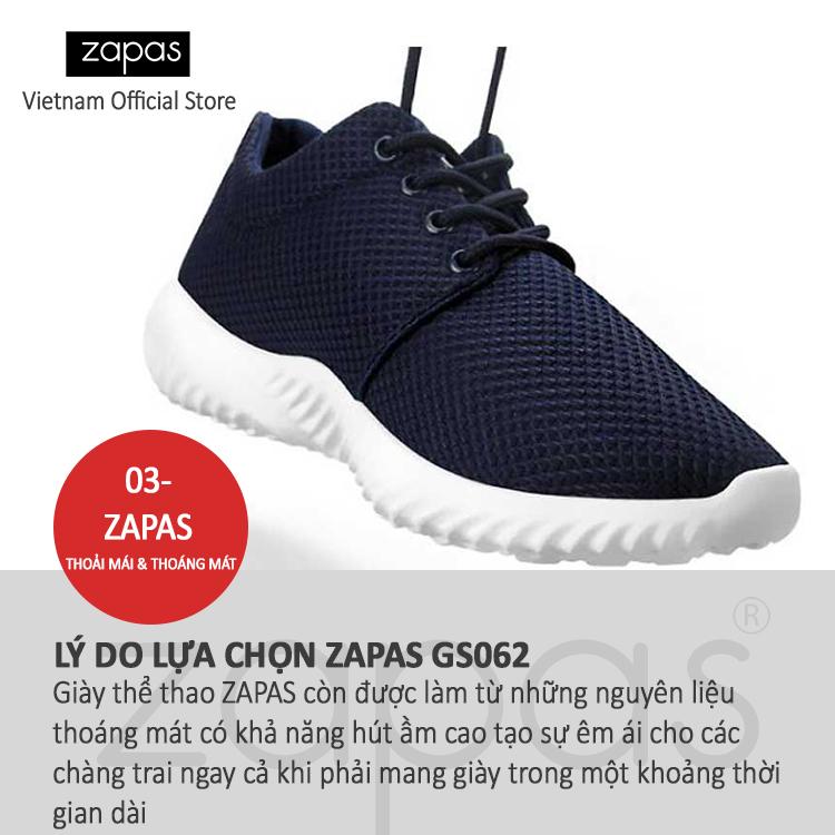Giày Sneaker Thời Trang Nam Zapas – GS062 ( Xanh ) - Hãng Phân Phối Chính Thức