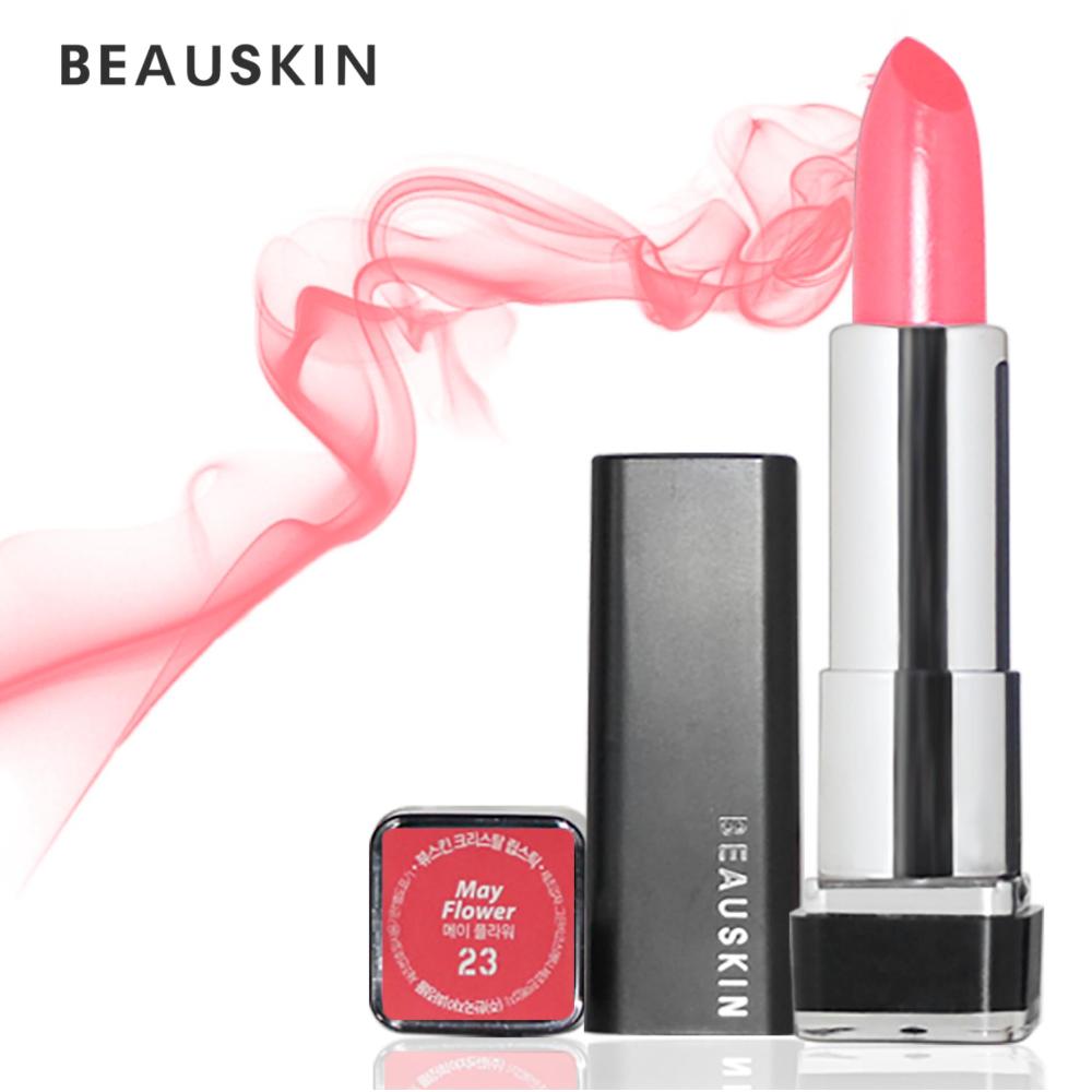 Son Môi Beauskin Crystal Lipstick Lâu Trôi Nhiều Dưỡng No.23 3.5G (Hồng Cam)