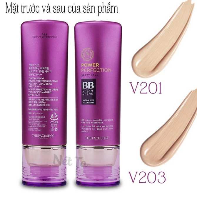 [Hcm]Kem Nền The Face Shop Bb Cream V201 40Gr Tuýp Lớn