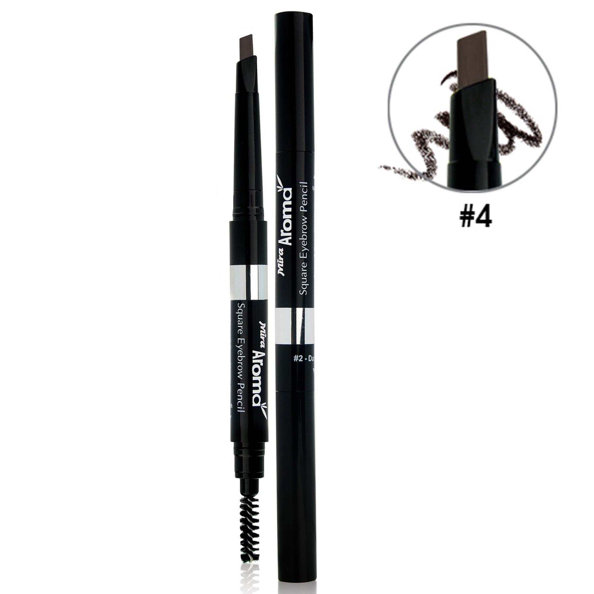 Chì mày định hình Aroma Square Eyebrow Pencil No.04 Hàn Quốc 2.5g (Nâu sáng)