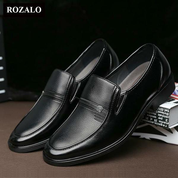 Giày tây da nam Rozalo RMG7012B-Đen